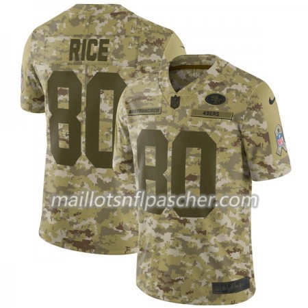 Maillot San Francisco 49ers RICE 80 Nike Salute to Service - Homme